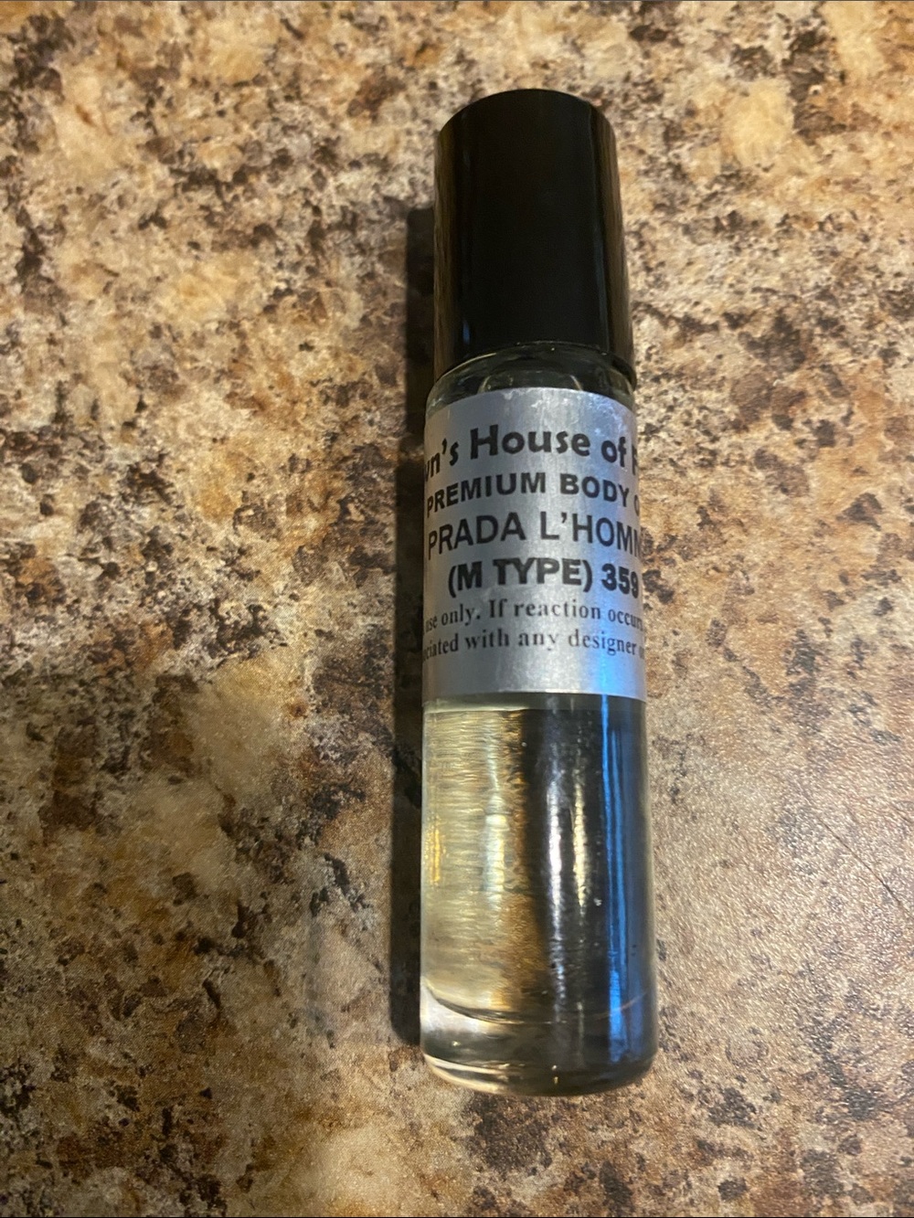 Prada L'Homme ( M Type) Roll-On Fragrance - Clear/Black